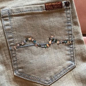 7 for all mankind rhinestone crystal jeans
